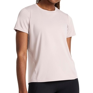 image:imageReebok Womens Small Logo Short Sleeve Crewneck TShirt Lightweight Moisture WickingAshes of Rose  Align Interlock