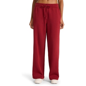 image:imageReebok Womens Tonal Wide Leg Sweatpant Standard Fit 30 Inseam Midweight CottonPoly FabricRetro Red
