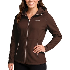 image:imageReebok Womens Woven Softshell Fleece Jacket for Golf Running amp Hiking  Breathable WindResistant Comfort Without Bulk Easy to Layer Daily Versatile for the Gym Casual Outings or Active WeekendsTruffle