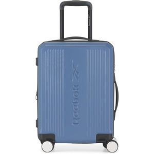 image:imagebugatti Reebok Commitment CarryOn Luggage 100 Polycarbonate Blue  TSA Lock Spinner Wheels Organized Interior Hard Shell Telescoping Handle