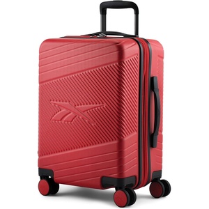 image:imagebugatti Reebok Go Collection 20 Inch Hard Shell Spinner Carry On Luggage for Airplanes ABSPC Hardside Suitcase with 360Degree Spinner Wheels Retractable Handle Airline Approved Red