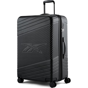 image:imagebugatti Reebok Go Collection 28 Inch Hard Shell Luggage for Airplanes Large ABSPC Hardside Expandable Suitcase with 360Degree Spinner Wheels Retractable Handle Includes Shoe Bag Black