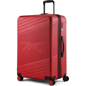 image:imagebugatti Reebok Go Collection 28 Inch Hard Shell Luggage for Airplanes Large ABSPC Hardside Expandable Suitcase with 360Degree Spinner Wheels Retractable Handle Includes Shoe Bag Red