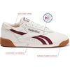image:imageReebok Freestyle Lo Womens Shoes Athletic Walking or Tennis Sneakers for WomenChalkClassic BurgundyGum