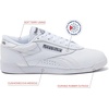 image:imageReebok Freestyle Lo Womens Shoes Athletic Walking or Tennis Sneakers for WomenWhiteBlackWhite
