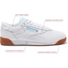 image:imageReebok Freestyle Lo Womens Shoes Athletic Walking or Tennis Sneakers for WomenWhiteWhiteGum