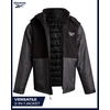 image:imageReebok Mens 3in1 Softshell Ski Jacket with Removable Puffer Liner  WeatherResistant Shell Blocks Wind Rain and Snow Zippered Pockets Versatile from Alpine Trails to City StreetsCharcoal Slate