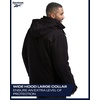image:imageReebok Mens 3in1 Softshell Ski Jacket with Removable Puffer Liner  WeatherResistant Shell Blocks Wind Rain and Snow Zippered Pockets Versatile from Alpine Trails to City StreetsBlack Ink