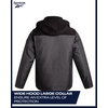 image:imageReebok Mens 3in1 Softshell Ski Jacket with Removable Puffer Liner  WeatherResistant Shell Blocks Wind Rain and Snow Zippered Pockets Versatile from Alpine Trails to City StreetsCharcoal Slate