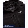 image:imageReebok Mens 3in1 Softshell Ski Jacket with Removable Puffer Liner  WeatherResistant Shell Blocks Wind Rain and Snow Zippered Pockets Versatile from Alpine Trails to City StreetsBlack Ink