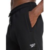 image:imageReebok Mens Artillery Oblong Pant Standard Fit 31 Inseam Midweight CottonPoly Fleece FabricBlack