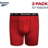 image:imageReebok Mens Boxer Briefs  3 Pack Big amp Tall Performance Mens Underwear  Extra Thigh Coverage Keeps Everything Streamlined Breathable AirflowDriven Ease for Work and Everyday WearBlackChinese RedDark Grey