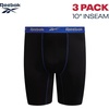 image:imageReebok Mens Boxer Briefs  3 Pack Big amp Tall Performance Mens Underwear  Extra Thigh Coverage Keeps Everything Streamlined Breathable AirflowDriven Ease for Work and Everyday WearCobalt BlueBlackDark Grey