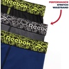 image:imageReebok Mens Boxer Briefs  3 Pack Moisture Wicking Athletic Performance Underwear Boxers for Men with Contour Pouch SL3pk Blue DepthsBlackened PearlBlack