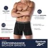 image:imageReebok Mens Boxer Briefs  3 Pack Moisture Wicking Athletic Performance Underwear Boxers for Men with Contour Pouch SLNavy