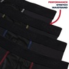 image:imageReebok Mens Boxer Briefs  4 Pack Underwear with Contour Pouch 6 Inseam  Athletic Stretch Performance MoistureWicking Fabric No Fly Pouch TagFree WaistbandSolid Black