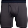 image:imageReebok Mens Boxer Briefs  4 Pack Underwear with Contour Pouch 6 Inseam  Athletic Stretch Performance MoistureWicking Fabric No Fly Pouch TagFree WaistbandCharcoal blue navy