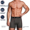 image:imageReebok Mens Boxer Briefs  4 Pack Underwear with Contour Pouch 6 Inseam  Athletic Stretch Performance MoistureWicking Fabric No Fly Pouch TagFree WaistbandBlue navy