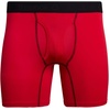 image:imageReebok Mens Boxer Briefs  4 Pack Underwear with Contour Pouch 6 Inseam  Athletic Stretch Performance MoistureWicking Fabric No Fly Pouch TagFree WaistbandBlackCharcoalRed