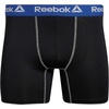 image:imageReebok Mens Boxer Briefs  4 Pack Underwear with Contour Pouch 6 Inseam  Athletic Stretch Performance MoistureWicking Fabric No Fly Pouch TagFree WaistbandBlue