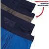 image:imageReebok Mens Boxer Briefs  4 Pack Underwear with Contour Pouch 6 Inseam  Athletic Stretch Performance MoistureWicking Fabric No Fly Pouch TagFree WaistbandBlue navy