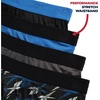 image:imageReebok Mens Boxer Briefs  4 Pack Underwear with Contour Pouch 6 Inseam  Athletic Stretch Performance MoistureWicking Fabric No Fly Pouch TagFree WaistbandBlackBlueCharcoalBlack Print