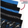 image:imageReebok Mens Boxer Briefs  4 Pack Underwear with Contour Pouch 6 Inseam  Athletic Stretch Performance MoistureWicking Fabric No Fly Pouch TagFree WaistbandBlackBlueCharcoalPrinted Black