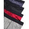 image:imageReebok Mens Boxer Briefs  4 Pack Underwear with Contour Pouch 6 Inseam  Athletic Stretch Performance MoistureWicking Fabric No Fly Pouch TagFree WaistbandCharcoal