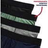 image:imageReebok Mens Boxer Briefs  4 Pack Underwear with Contour Pouch 6 Inseam  Athletic Stretch Performance MoistureWicking Fabric No Fly Pouch TagFree WaistbandBlackGreenHeather GreyNavy
