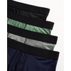 image:imageReebok Mens Boxer Briefs  4 Pack Underwear with Contour Pouch 6 Inseam  Athletic Stretch Performance MoistureWicking Fabric No Fly Pouch TagFree WaistbandBlackGreenGrey HeatherNavy