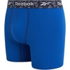 image:imageReebok Mens Boxer Briefs  6 Pack MoistureWicking Stretch Pouch 6  Lightweight Performance Fabric Wicks Away Sweat Supportive Long Leg Design Helps Reduce RideUp All DaySurf the WebBlackened PearlMaritime Blue