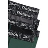 image:imageReebok Mens Boxer Briefs  6 Pack MoistureWicking Stretch Pouch 6  Lightweight Performance Fabric Wicks Away Sweat Supportive Long Leg Design Helps Reduce RideUp All DayTrekking GreenBlackened PearlBlack