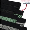 image:imageReebok Mens Boxer Briefs  8 Pack Performance Stretch Mens Underwear Boxers with Functional Fly 6 Inseam Boxers for MenBlackGreenGrey HeatherNavy Blue