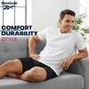 image:imageReebok Mens Boxer Briefs  8 Pack Performance Stretch Mens Underwear Boxers with Functional Fly 6 Inseam Boxers for MenBlackGreenHeather GreyNavy