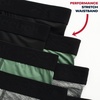 image:imageReebok Mens Boxer Briefs  8 Pack Performance Stretch Mens Underwear Boxers with Functional Fly 6 Inseam Boxers for MenBlackGreenHeather GreyNavy