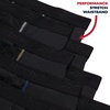 image:imageReebok Mens Boxer Briefs  8 Pack Performance Stretch Mens Underwear Boxers with Functional Fly 6 Inseam Boxers for MenSolid Black