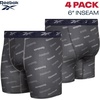 image:imageReebok Mens Boxer Briefs 4 Pack Soft Athletic Boxers with Contour Pouch  Smooth Soft Feel Designed for Everyday Comfort Elastic Waistband Stays in Place Without IrritationNavyGreyPrint