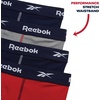 image:imageReebok Mens Boxer Briefs 4 Pack Soft Athletic Boxers with Contour Pouch  Smooth Soft Feel Designed for Everyday Comfort Elastic Waistband Stays in Place Without IrritationLight GreyMaritime BlueRedMaritime Blue
