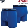 image:imageReebok Mens Boxer Briefs 4 Pack Soft Athletic Boxers with Contour Pouch  Smooth Soft Feel Designed for Everyday Comfort Elastic Waistband Stays in Place Without IrritationRoyal BlueLight GreyDark GreyMaritime Blue
