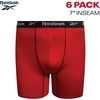 image:imageReebok Mens Boxer Briefs 6 Pack Big amp Tall MoistureWicking Mens Underwear  Precise 2XL4XL Inseam Sizing QuickDry Flexible Fabric Stays Comfortable Through Training and TravelBlack Chinese RedDark Grey