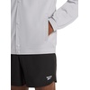 image:imageReebok Mens Classics Basketball Matte Snap Jacket Standard Fit Lightweight Poly FabricLeisure Grey