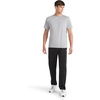 image:imageReebok Mens Classics Basketball Matte Snap Pant Standard Fit 31 Inseam Lightweight Poly FabricBlack