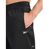 image:imageReebok Mens Classics Basketball Matte Snap Pant Standard Fit 31 Inseam Lightweight Poly FabricBlack