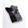 image:imageReebok Mens Crew Socks  Moisture Wicking Athletic Cushioned Socks 5 Pack  Stretch Performance Reinforced Heel amp Toe Arch Support Mid Calf StayUp Cuff Shoe Size 6125Black Grey Assorted