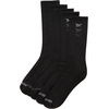 image:imageReebok Mens Crew Socks  Moisture Wicking Athletic Cushioned Socks 5 Pack  Stretch Performance Reinforced Heel amp Toe Arch Support Mid Calf StayUp Cuff Shoe Size 6125Black