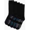 image:imageReebok Mens Crew Socks  Moisture Wicking Athletic Cushioned Socks 5 Pack  Stretch Performance Reinforced Heel amp Toe Arch Support Mid Calf StayUp Cuff Shoe Size 6125Classic Black