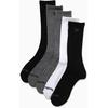 image:imageReebok Mens Crew Socks  Moisture Wicking Athletic Cushioned Socks 5 Pack  Stretch Performance Reinforced Heel amp Toe Arch Support Mid Calf StayUp Cuff Shoe Size 6125Black Grey Assorted