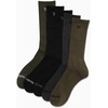 image:imageReebok Mens Crew Socks  Moisture Wicking Athletic Cushioned Socks 5 Pack  Stretch Performance Reinforced Heel amp Toe Arch Support Mid Calf StayUp Cuff Shoe Size 6125Green Assorted