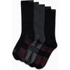 image:imageReebok Mens Crew Socks  Moisture Wicking Athletic Cushioned Socks 5 Pack  Stretch Performance Reinforced Heel amp Toe Arch Support Mid Calf StayUp Cuff Shoe Size 6125Stripes GreyBlack