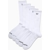 image:imageReebok Mens Crew Socks  Moisture Wicking Athletic Cushioned Socks 5 Pack  Stretch Performance Reinforced Heel amp Toe Arch Support Mid Calf StayUp Cuff Shoe Size 6125Solid White